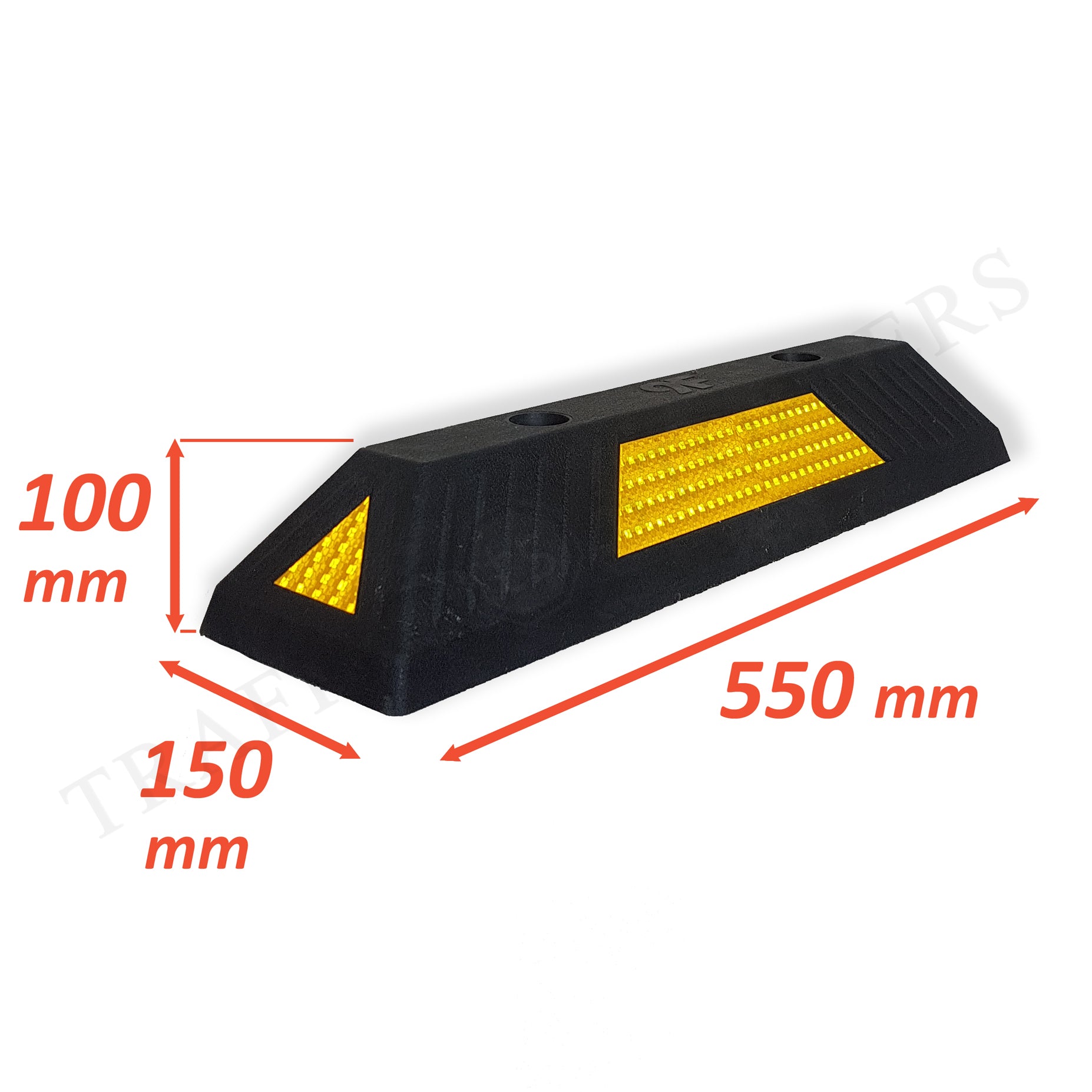 Rubber Parking Garage Wheel Stop Dimensions Traffic Stoppers