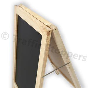 Wooden A-frame/Sandwich Chalkboard Advertising Display Black Board Poster Stand