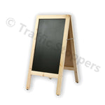 Wooden A-frame/Sandwich Chalkboard Advertising Display Black Board Poster Stand