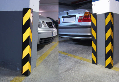 Heavy-Duty Rubber Corner Protector Guard - Carpark & Warehouse Safety