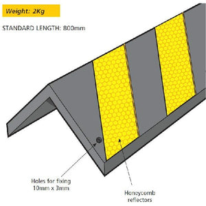 Heavy-Duty Rubber Corner Protector Guard - Carpark & Warehouse Safety