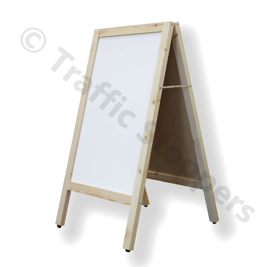 Whiteboard with Wooden A-frame 700 x 400mm - Business Education White Board
